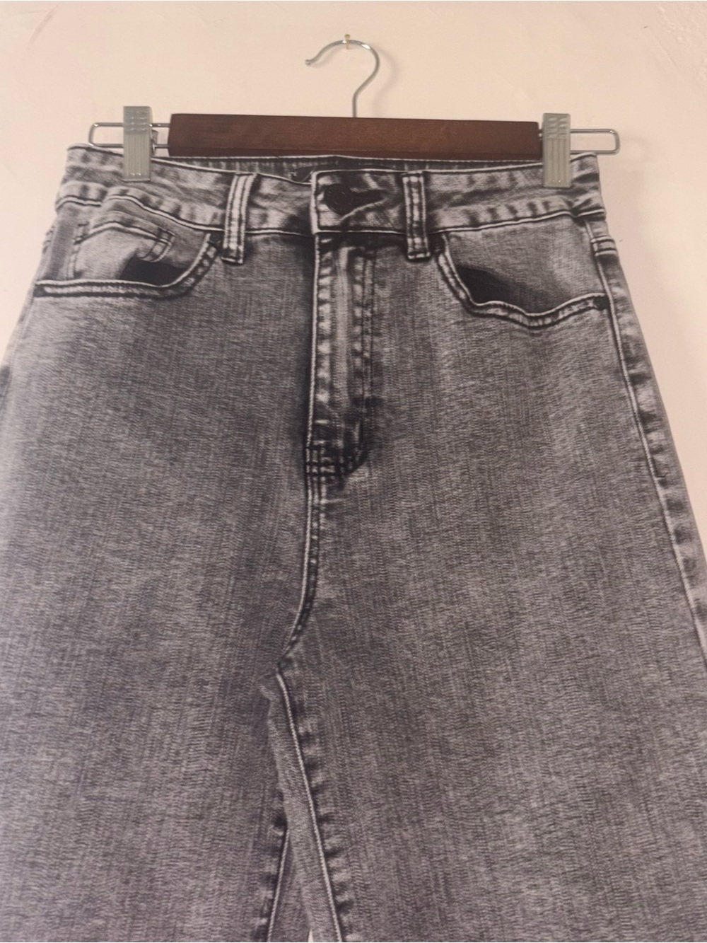 Telepatia High-Rise wide Leg Women Jeans - Grey - Picture 2 of 5